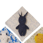 Bunny Rattle Burp Cloth