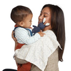 Bunny Rattle Burp Cloth