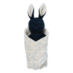 Bunny Rattle Burp Cloth