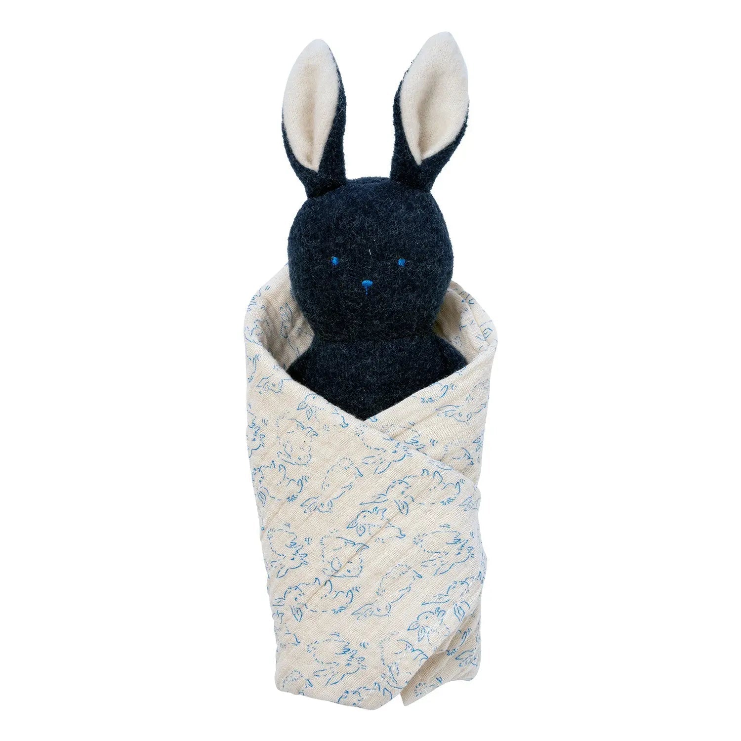 Bunny Rattle Burp Cloth