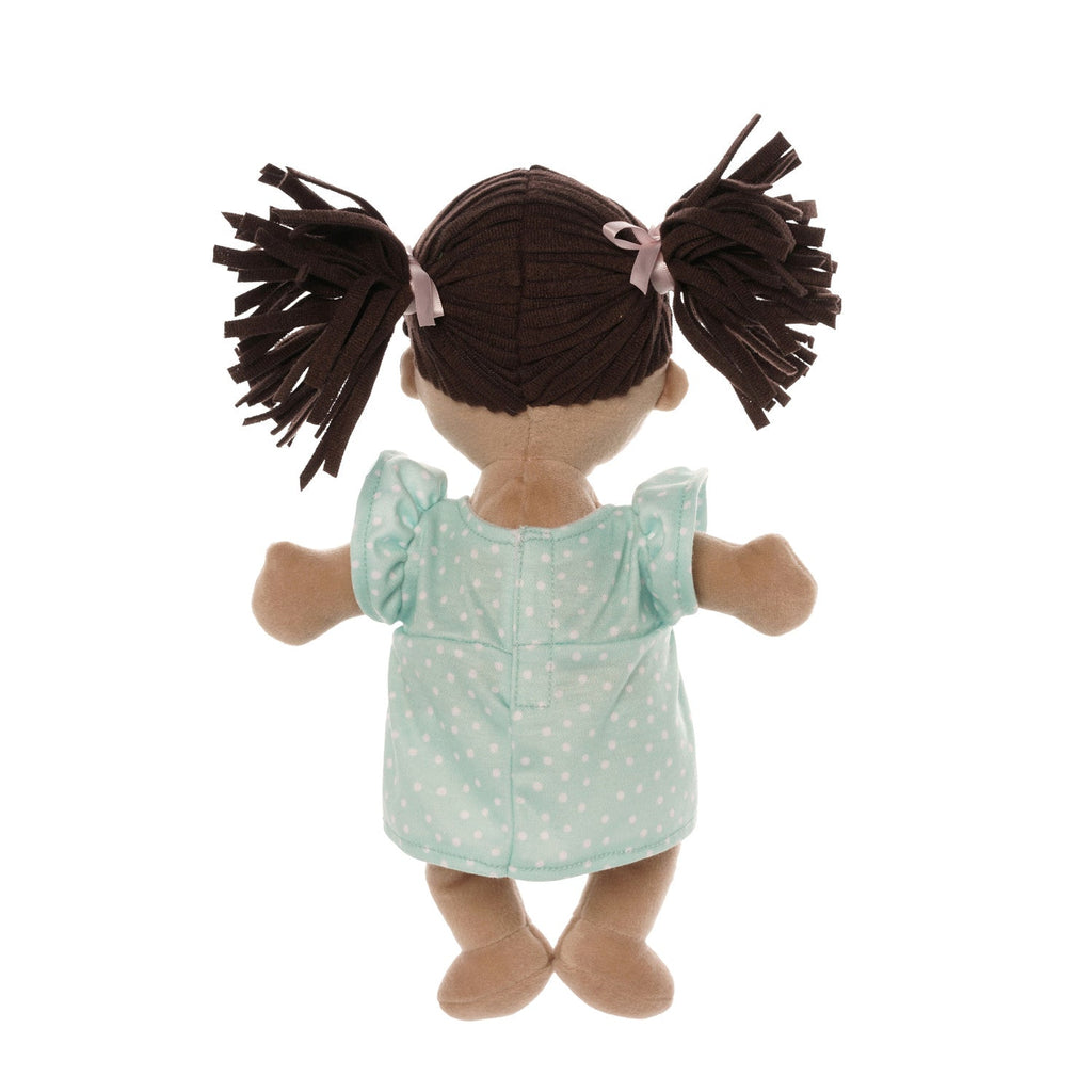Beige Brown Pigtail Doll