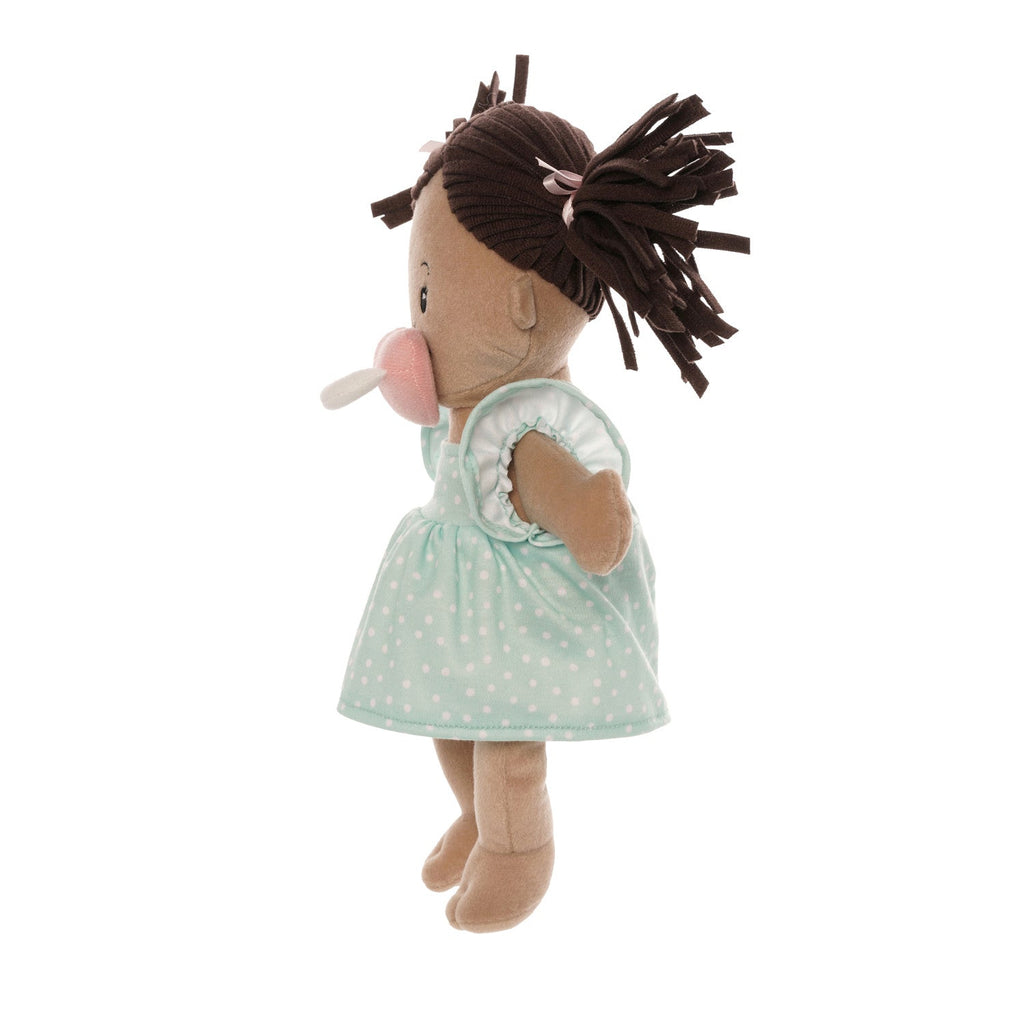 Beige Brown Pigtail Doll
