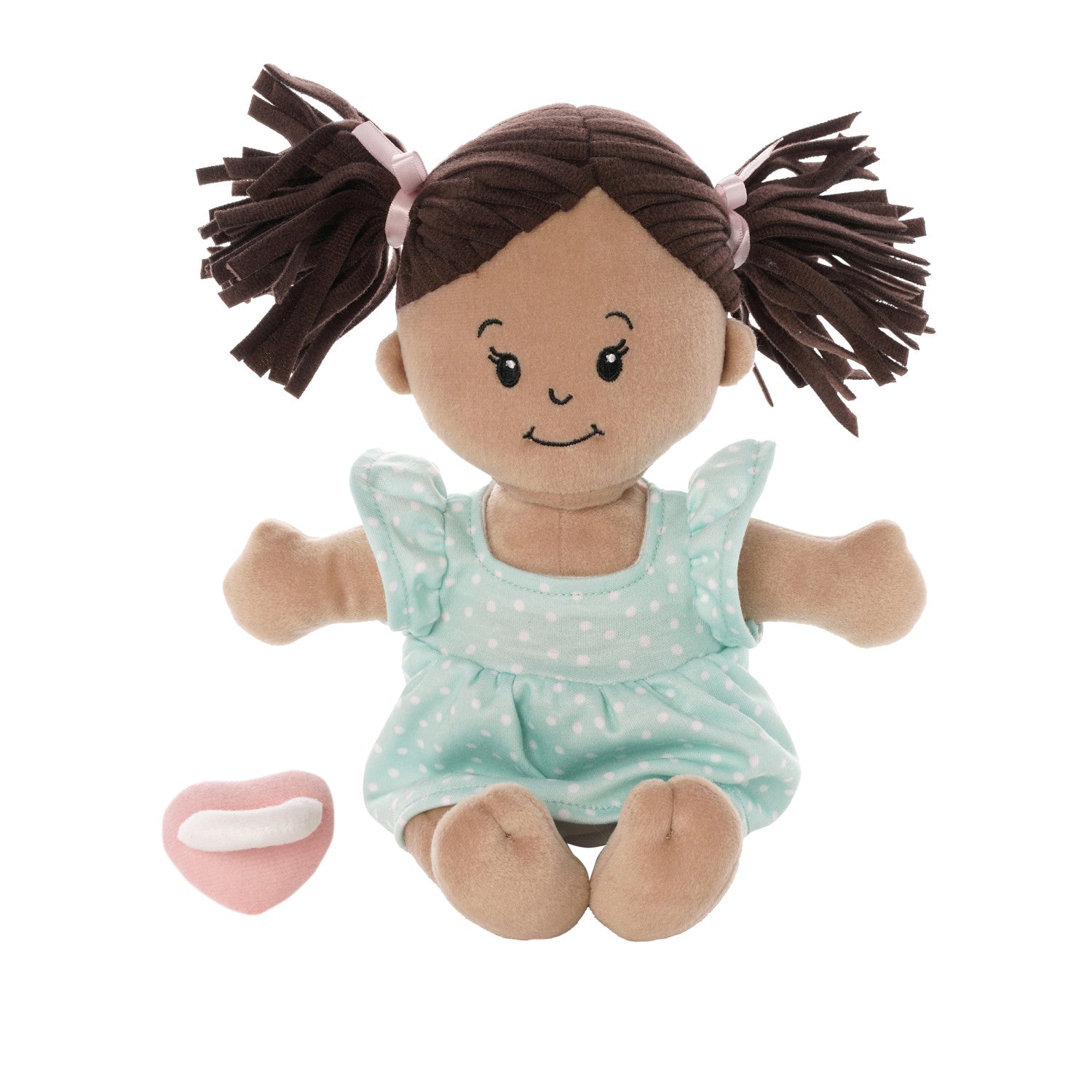 Beige Brown Pigtail Doll